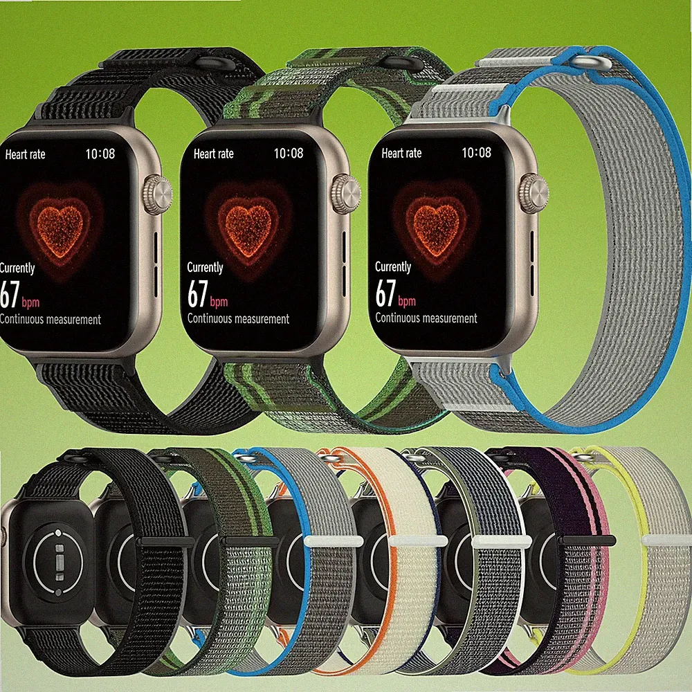 Smartwatch Armband für Honor Watch 5 Nylon Schnallen Klettverschluss Ersatz