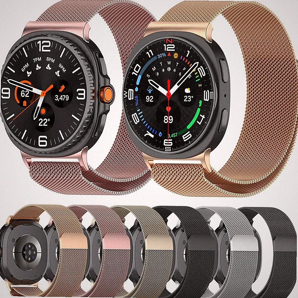 Smartwatch Armband Für Samsung Galaxy Watch 8 / 8 Classic Metall Stahl Titan