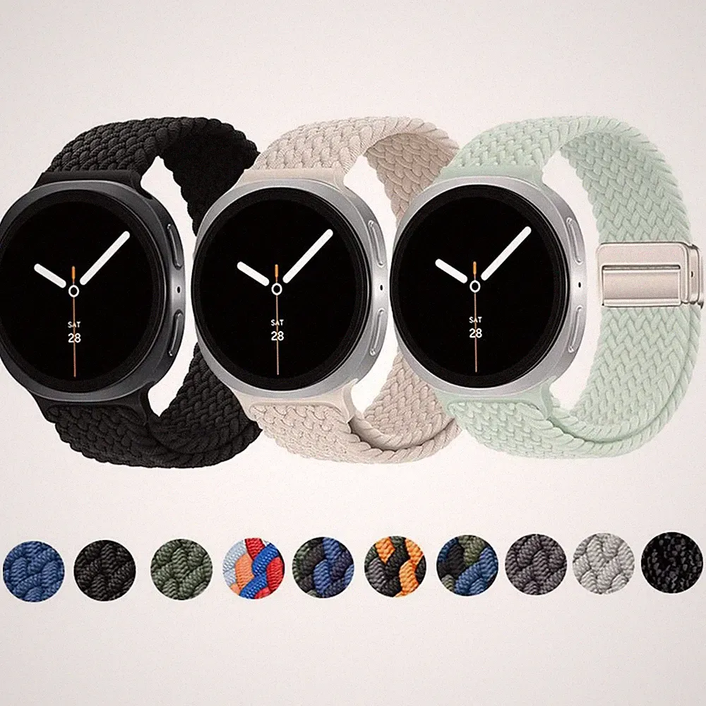Smartwatch Armband für Samsung Galaxy Watch 8 / 8 Classic Nylon Magnetverschluss
