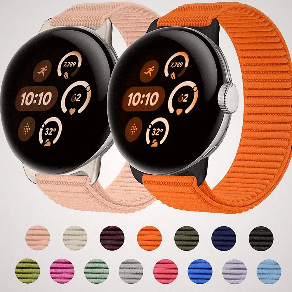 Smartwatch Armband Google Pixel Watch 4 / 3 / 2 / 1 45mm & 41mm Klettverschluss