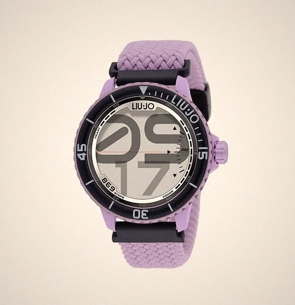 Smartwatch + Armband LIU JO LUXURY SYNC SWLJ184 Textil Glyzinien + Silikon