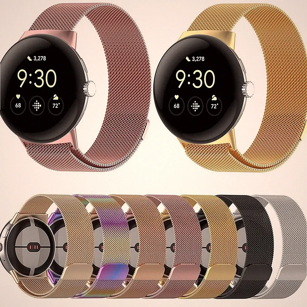 Smartwatch Armband Metall für Google Pixel Watch 4 / 3 / 2 / 1 Magnetverschluss
