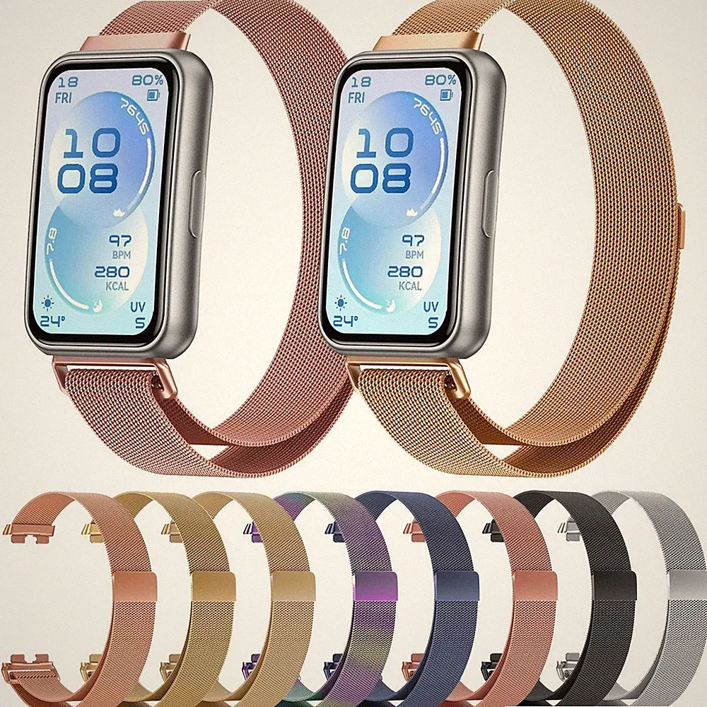 Smartwatch Armband Metall für Huawei Band 11 / 11 Pro / 10 Mesh Magnetverschluss
