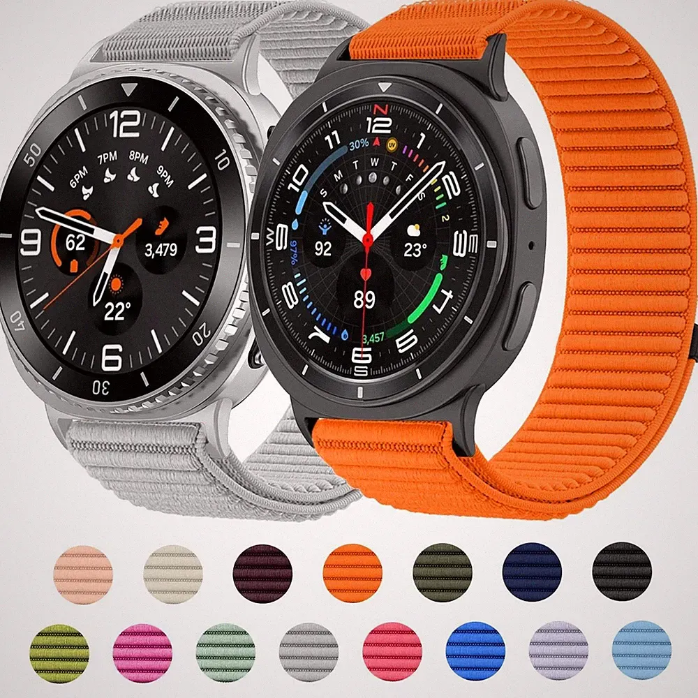 Smartwatch Armband Metall für Samsung Galaxy Watch 8 / 8 Classic Klettverschluss