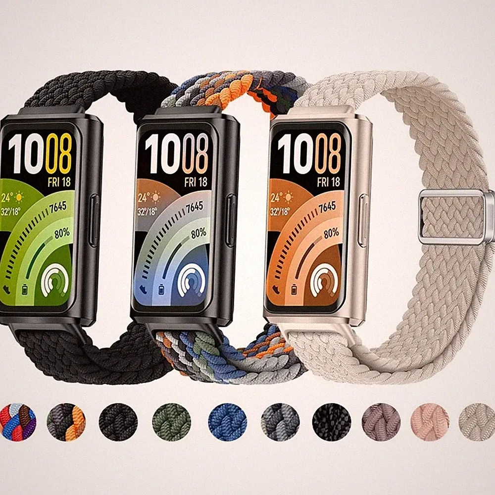 Smartwatch Armband Nylon für Huawei Band 11 / 11 Pro Magnetverschluss Ersatzband