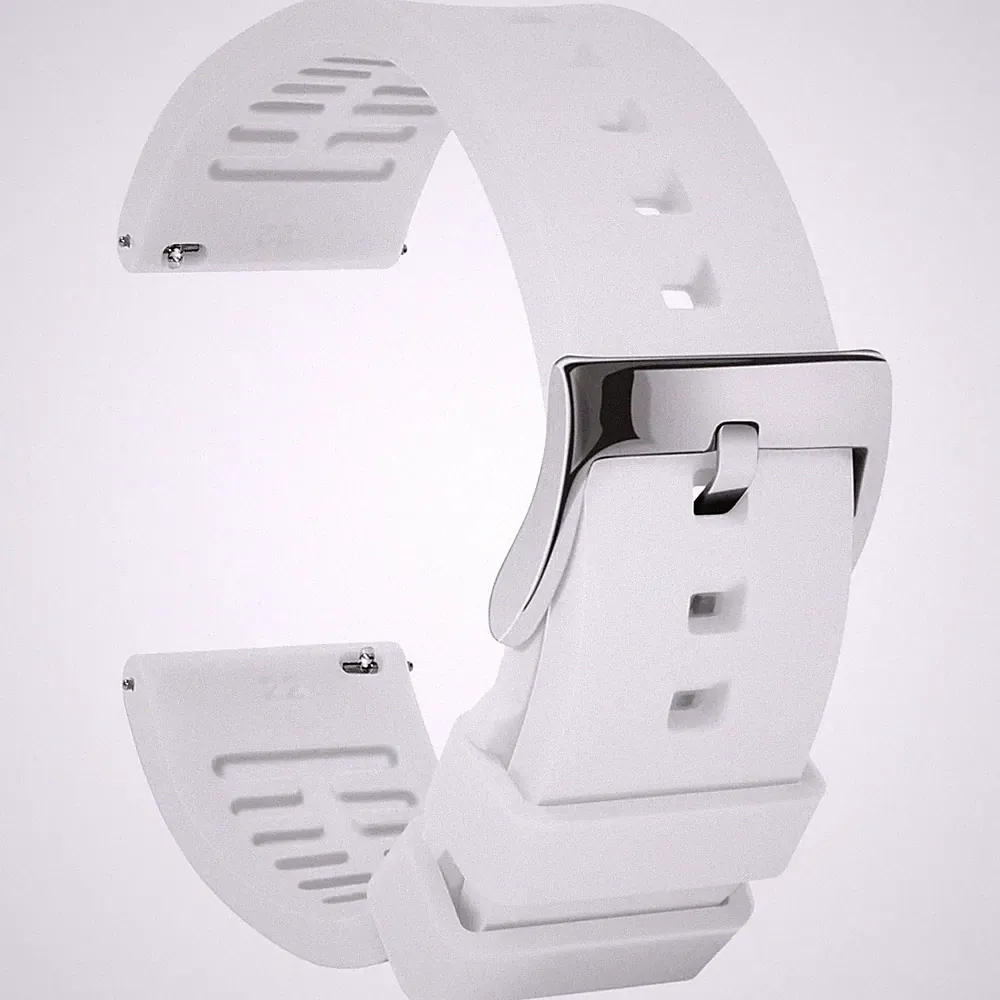 Smartwatch Armband Silikon 22mm Schwarz Ersatzarmband Schnellverschluss
