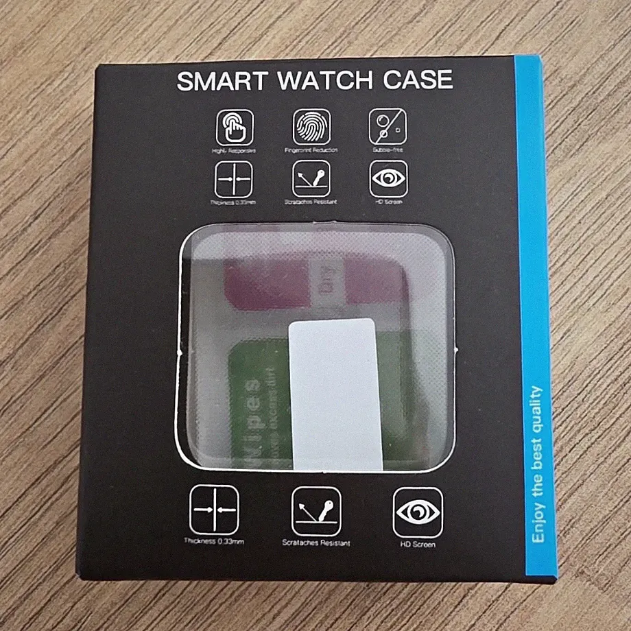 Smartwatch Case mit Displayschutz kratzfest Universal Roségold/Schwarz