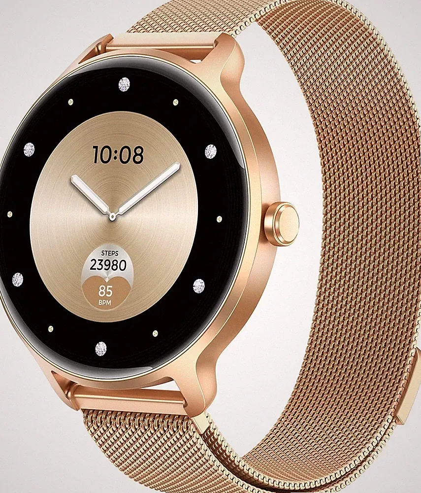 Smartwatch Damen 1,27" AMOLED Fitnessuhr mit Pulsuhr Schlafmonitor IP68