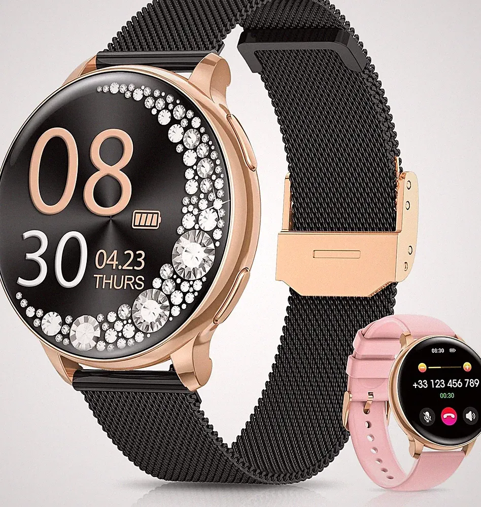 Smartwatch Damen 1,27 Zoll | 120 Sportmodi | Schlafanalyse | Bluetooth