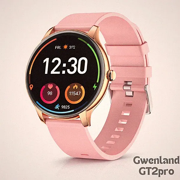 Smartwatch Damen, 1,3 Zoll Touchscreen Fitnessuhr IP67 Wasserdicht Sportuhr GT2p