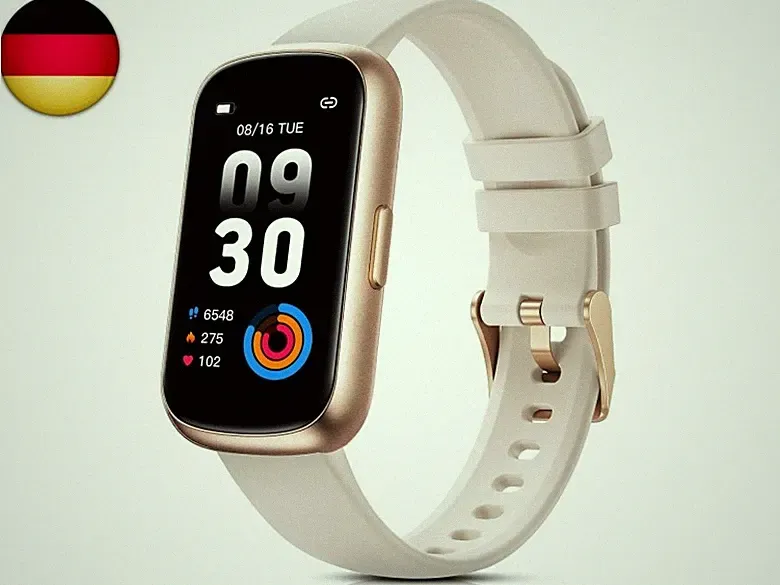 Smartwatch Damen 1,47" Fitnessuhr Klein mit Pulsuhr, SpO2/Schlafmonitor, 24