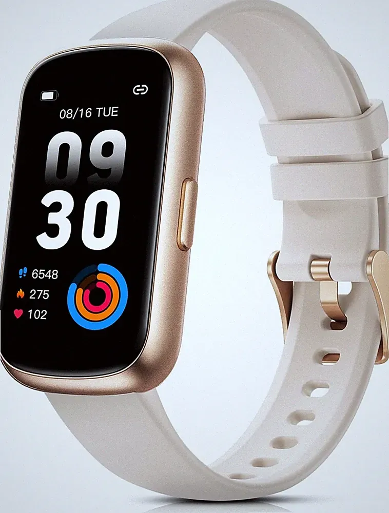 Smartwatch Damen 1,47" Fitnessuhr Klein mit Pulsuhr, SpO2/Schlafmonitor, 24 Spor