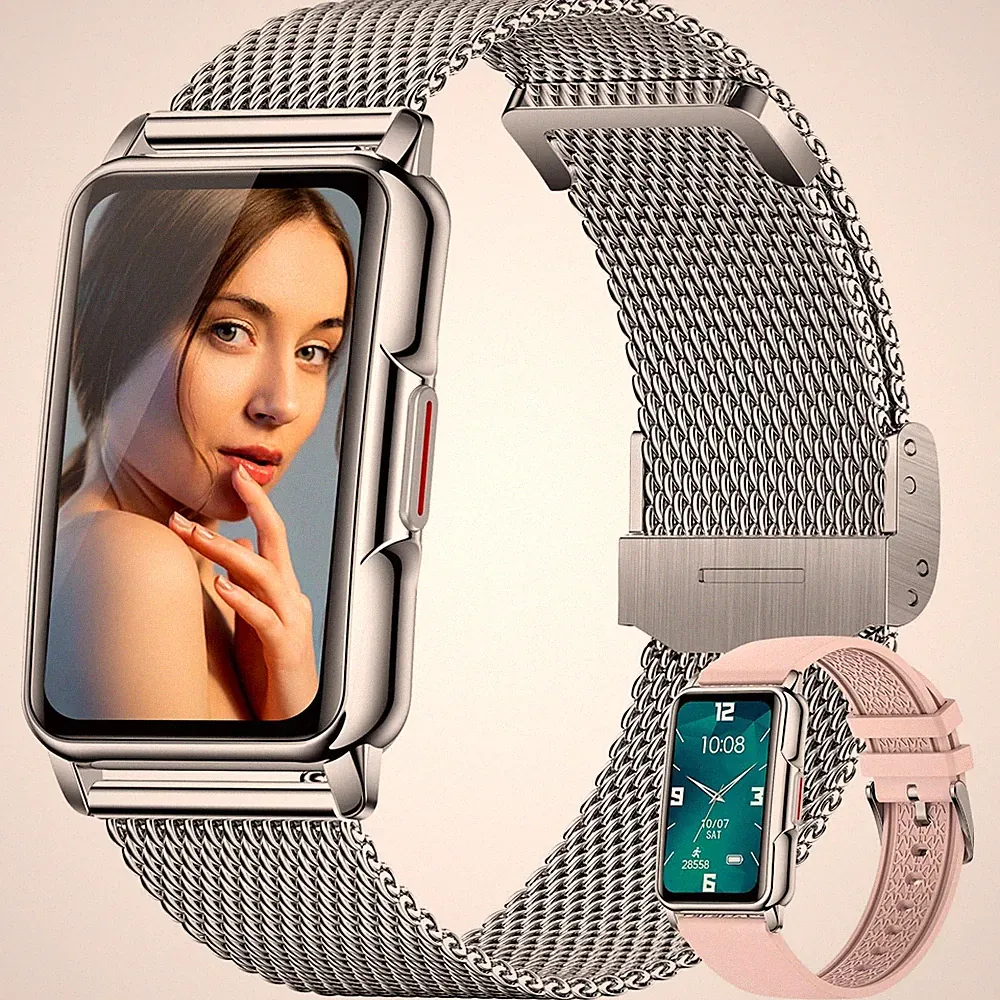 Smartwatch Damen 1,47 Zoll Armbanduhr mit IP68 Wasserdicht Fitness tracker