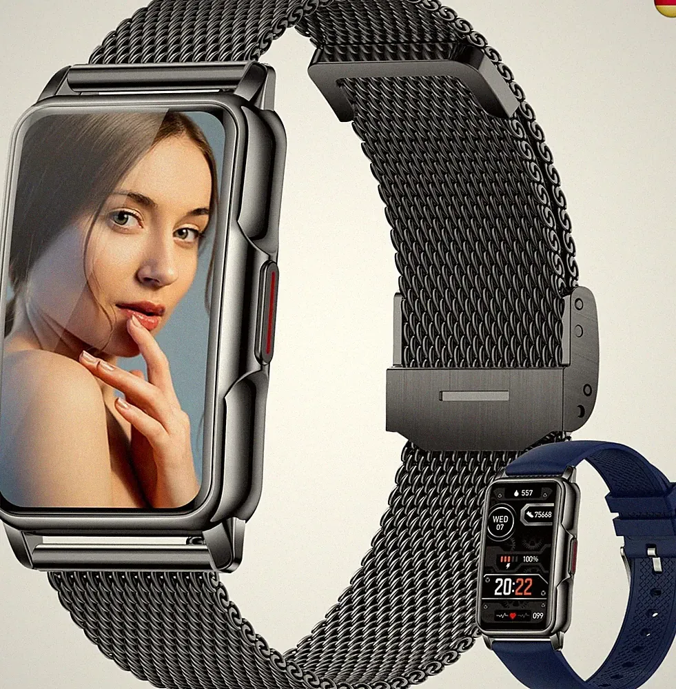 Smartwatch Damen 1,47 Zoll Armbanduhr mit IP68 Wasserdicht Fitness tracker