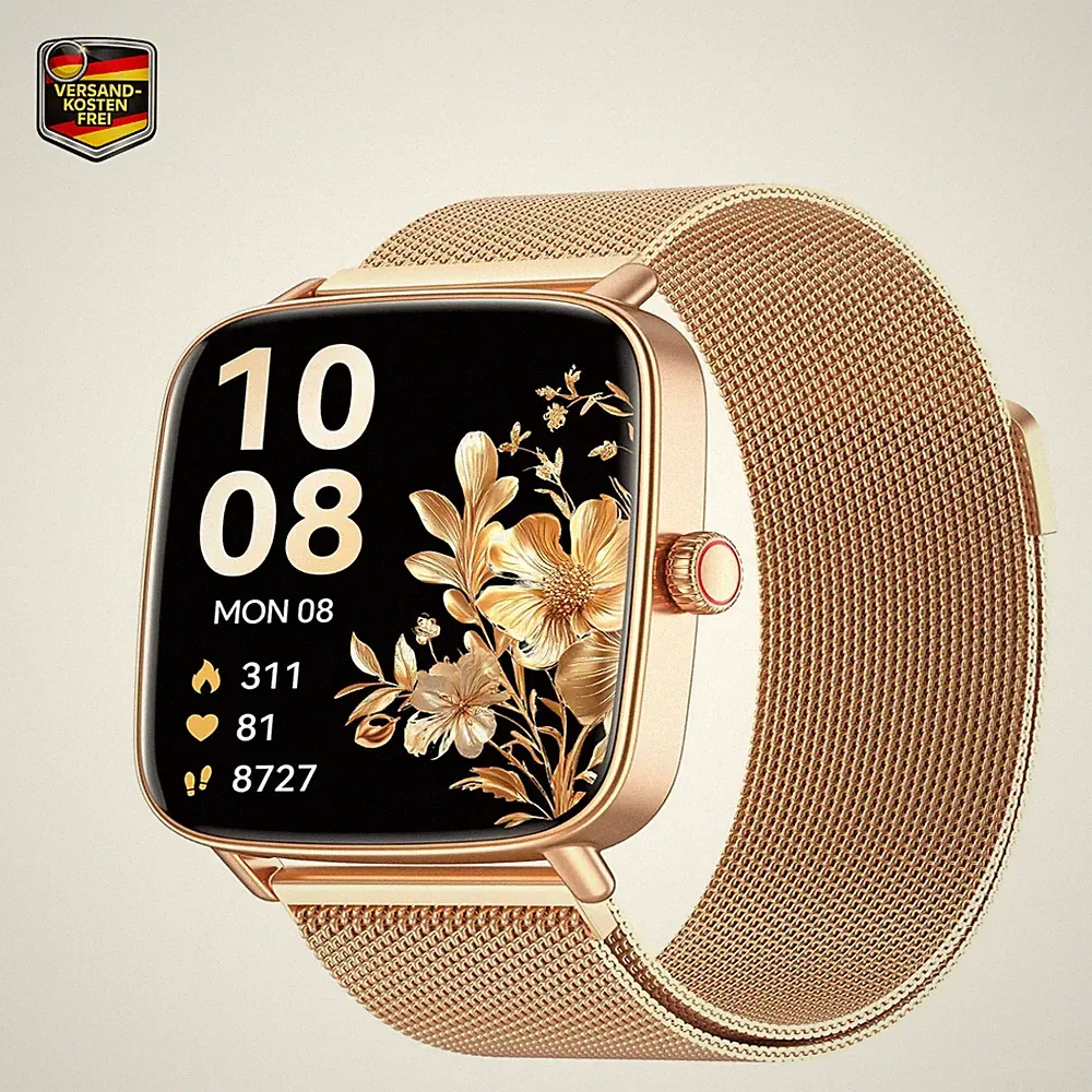Smartwatch Damen 1,85 HD Display 110 Sportmodi