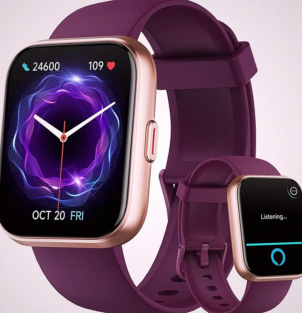 Smartwatch Damen 1,85" – Telefonfunktion, SpO2, 120+ Sport