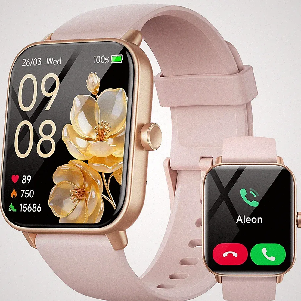 Smartwatch Damen 18 Zoll Fitnessuhr Wasserdicht WhatsApp Alexa