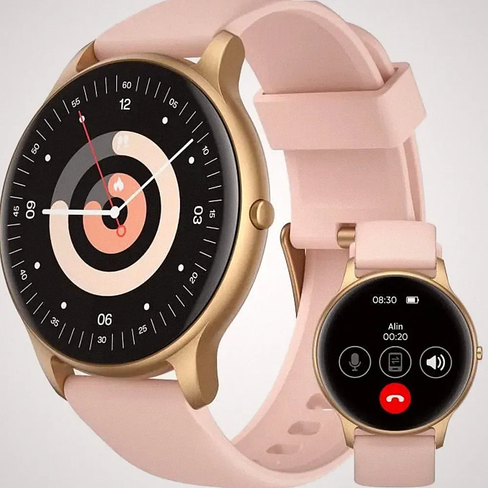 Smartwatch Damen Anruf Bluetooth 5.2 SpO2 Herzfrequenz Schlaf