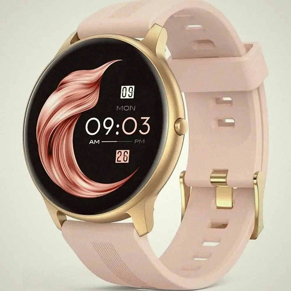 Smartwatch Damen Bluetooth 5.0 Cardio Schlaf IP68 iOS Android Roségold