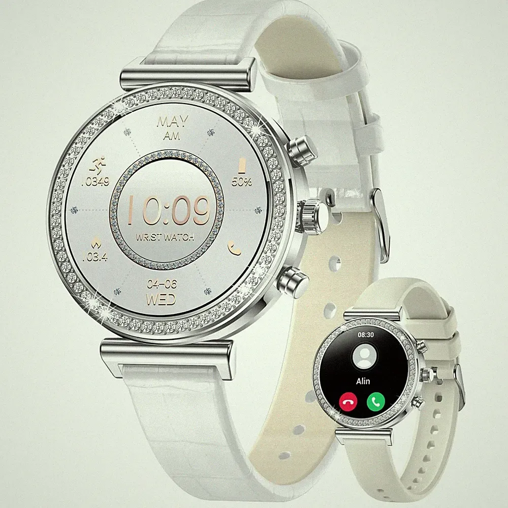 Smartwatch Damen Bluetooth Anrufe Fitnessuhr IP67 Herzfrequenz SpO2 Uhr