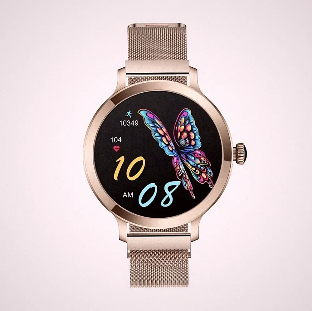 Smartwatch Damen Fitnessuhr Herzfregenzmesser Sport Uhr