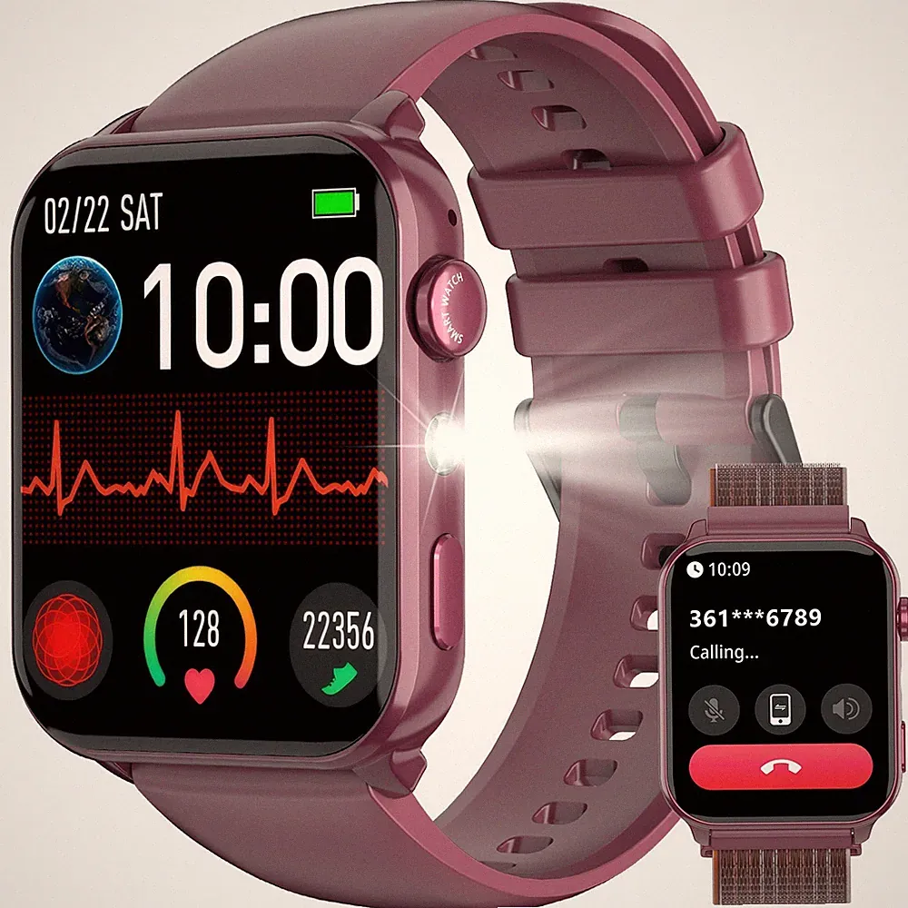 Smartwatch Damen Fitnessuhr Klein Stilvoll mit Schrittzähler Schlafmonitor SpO2
