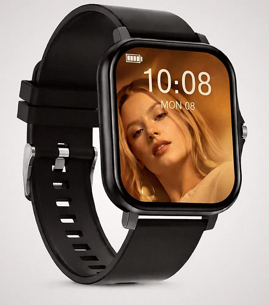 Smartwatch Damen Fitnessuhr Roségold mit Telefonfunktion für Android Samsung