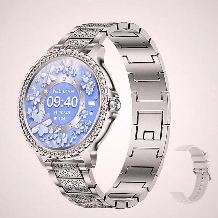 Smartwatch Damen Frauen mit Telefonfunktion Armbanduhr für iPhone Samsung Huawei