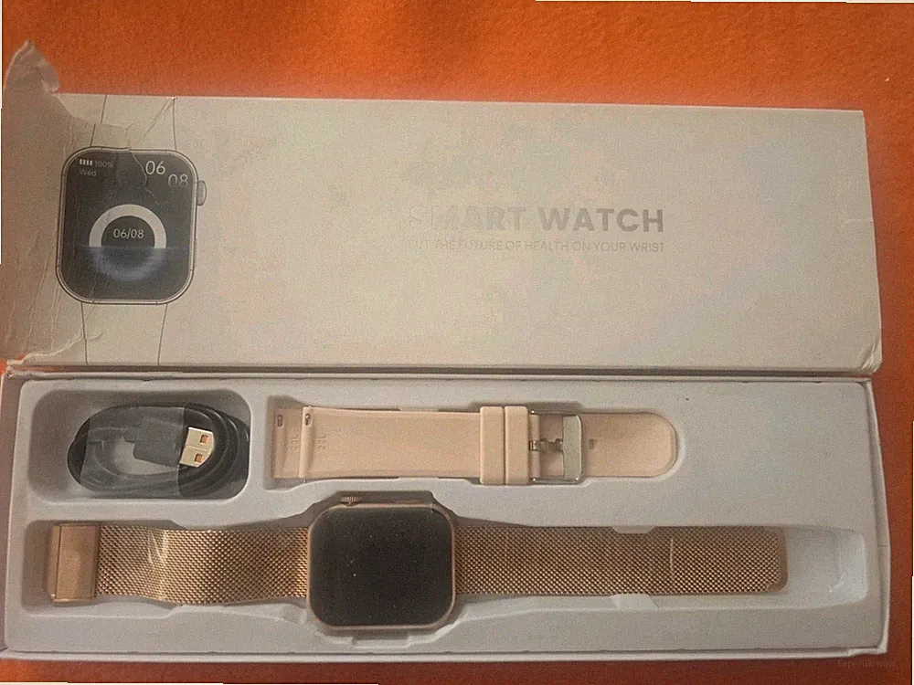 smartwatch damen gold