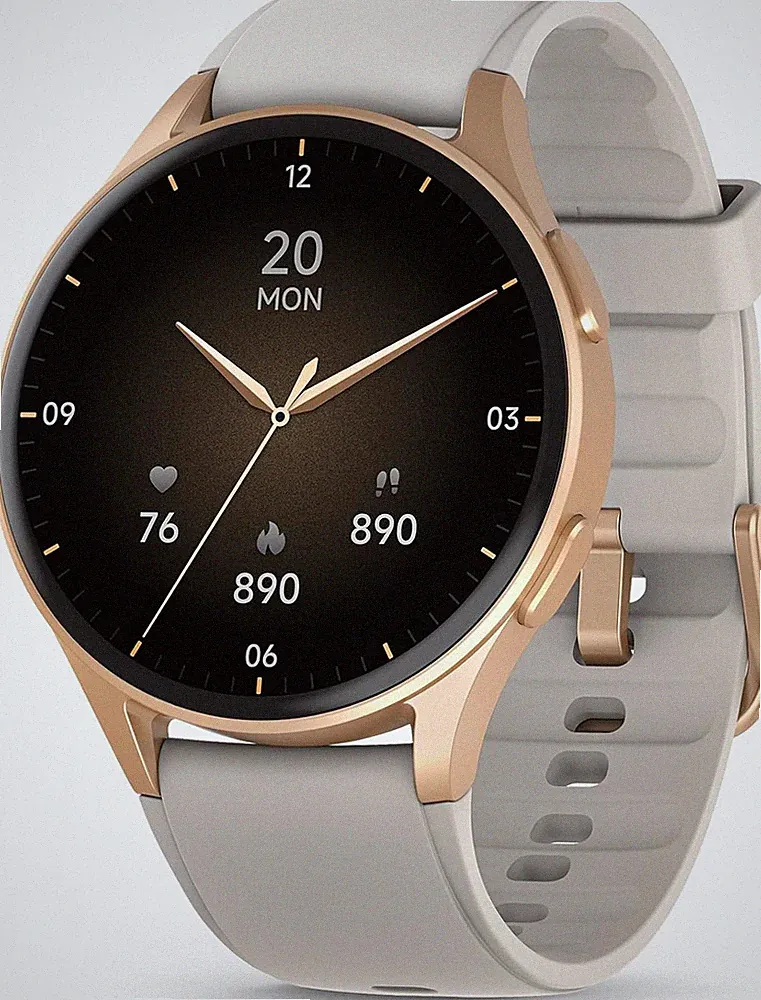 Smartwatch Damen GPS Alexa 1,32 Zoll AMOLED Fitness Tracker Höhenmesser Kompass