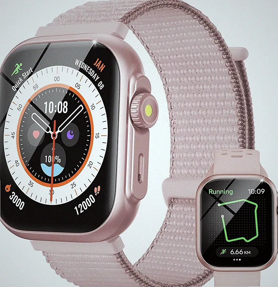 Smartwatch Damen GPS Fitnessuhr mit Telefonfunktion, 3ATM, Herzfrequenz