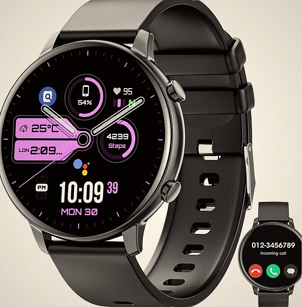 Smartwatch Damen Herren, 1.39" Zoll Touchscreen Smart Watch mit Bluetooth