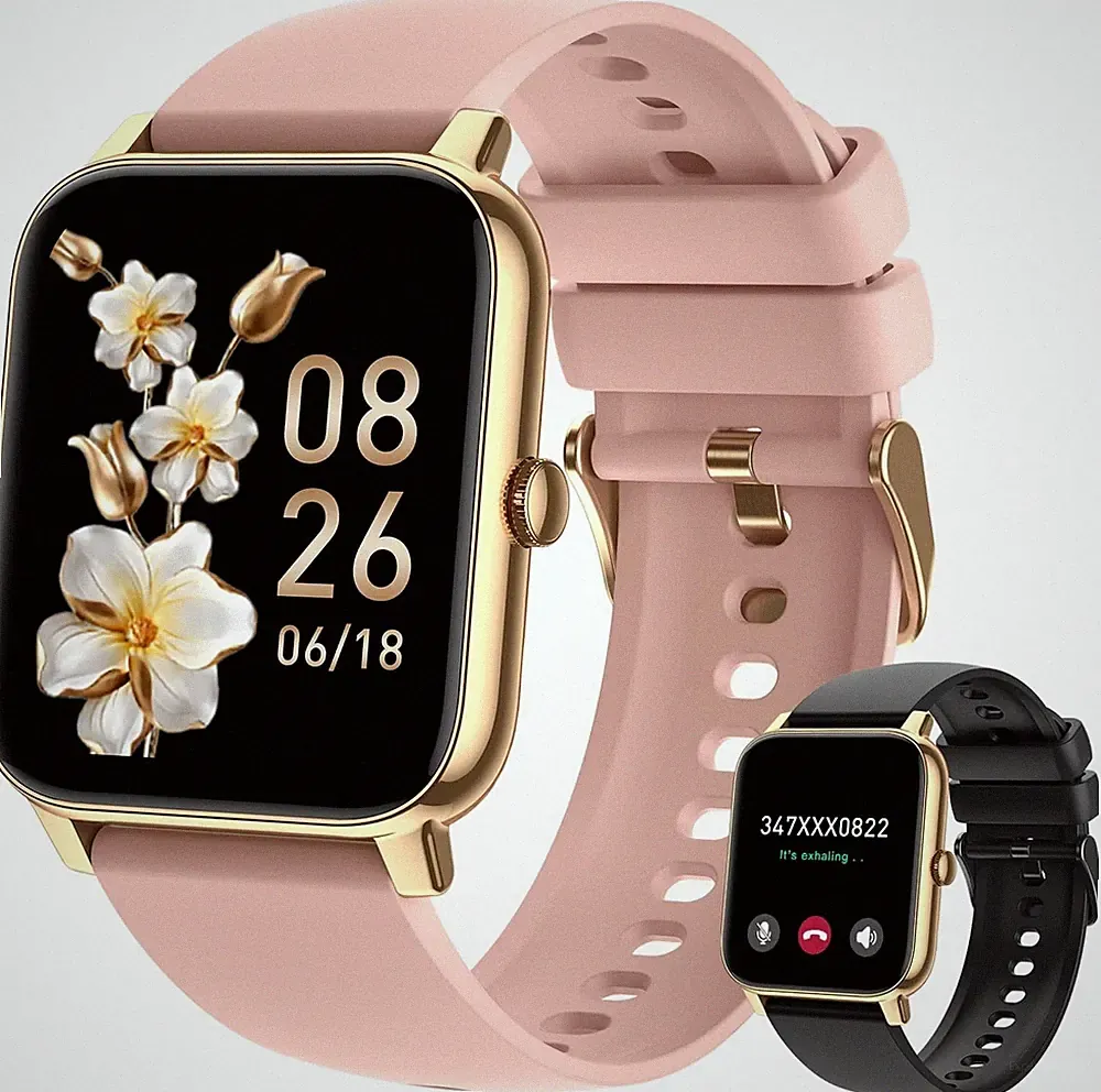 Smartwatch Damen Herren 1,47 Zoll Smart Watch mit Benachrichtigungen, IP68