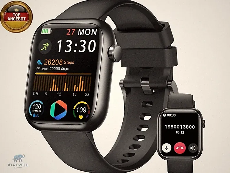 Smartwatch Damen Herren, 1.83" HD Fitness Tracker mit