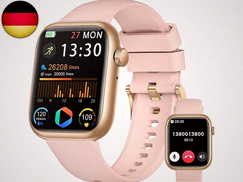 Smartwatch Damen Herren, 1.83" HD Fitness Tracker mit