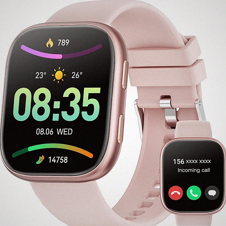 Smartwatch Damen Herren, 1.83" HD Fitnessuhr mit Telefonfunktion, Fitness Tra...