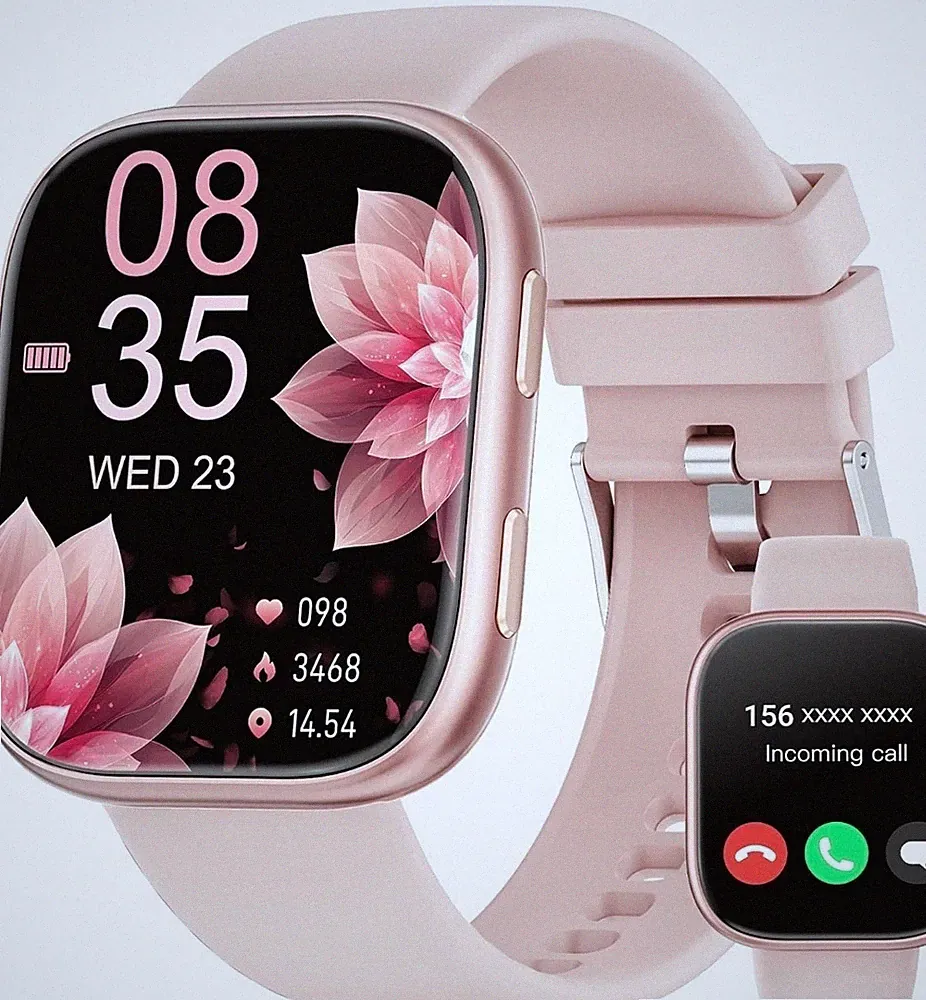 Smartwatch Damen Herren.1.83" HD Fitnessuhr mit Telefonfunktion, Fitness Tracker