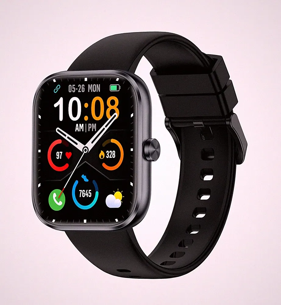 Smartwatch Damen Herren, 1.83" HD Touch Smart Watch, Schwarz