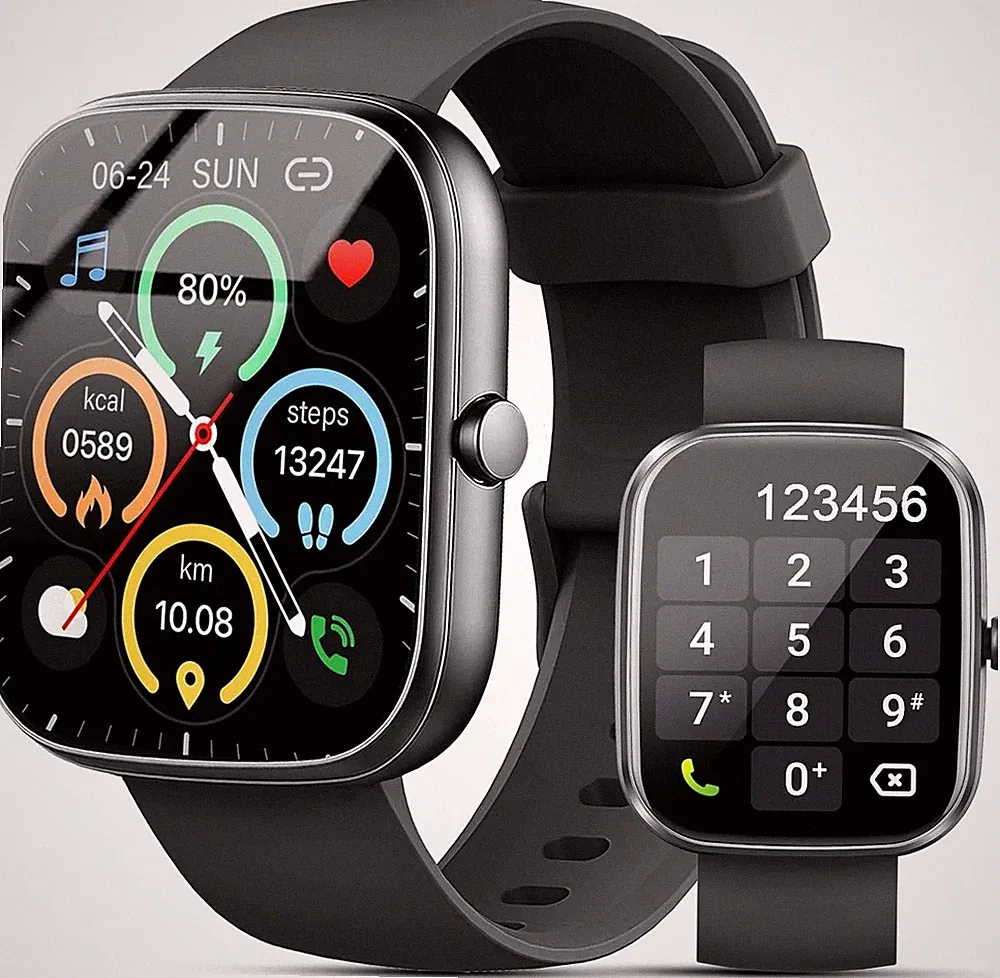 Smartwatch Damen Herren, 1,91'' HD Großbildschirm Fitness Tracker
