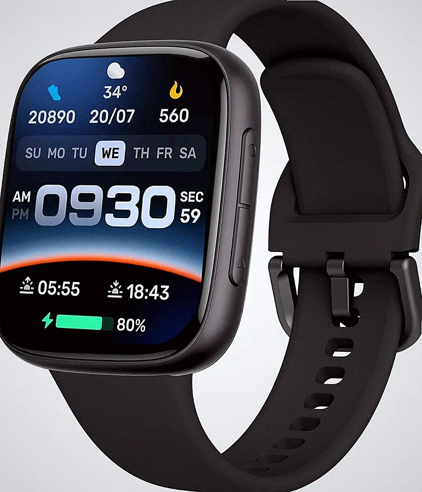 Smartwatch Damen Herren, AMOLED Ultra-Klar Display, 3ATM Wasserdicht zum Schwimm