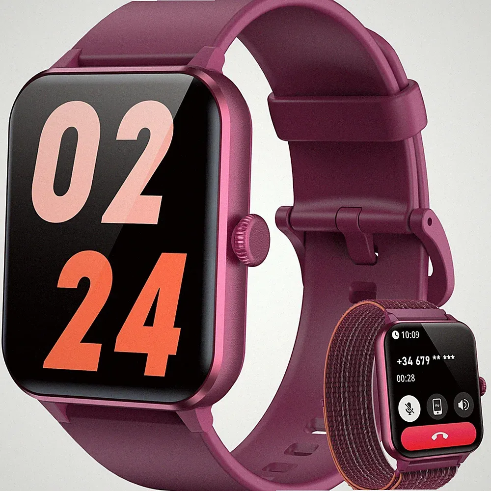 Smartwatch Damen Herren Blutdruckmessung Telefonie Fitness Tracker Sportuhr NEU