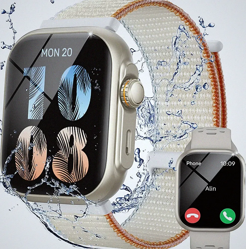 Smartwatch Damen Herren für Android iOS Fitnessuhr Pulsuhr Schrittzähler Elegant