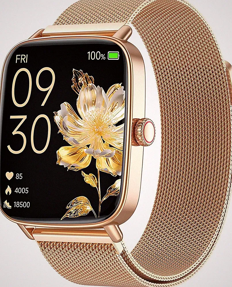 Smartwatch Damen Herren Mit Telefonfunktion 1,85" Fitnessuhr Smart Watch 100+ Sp