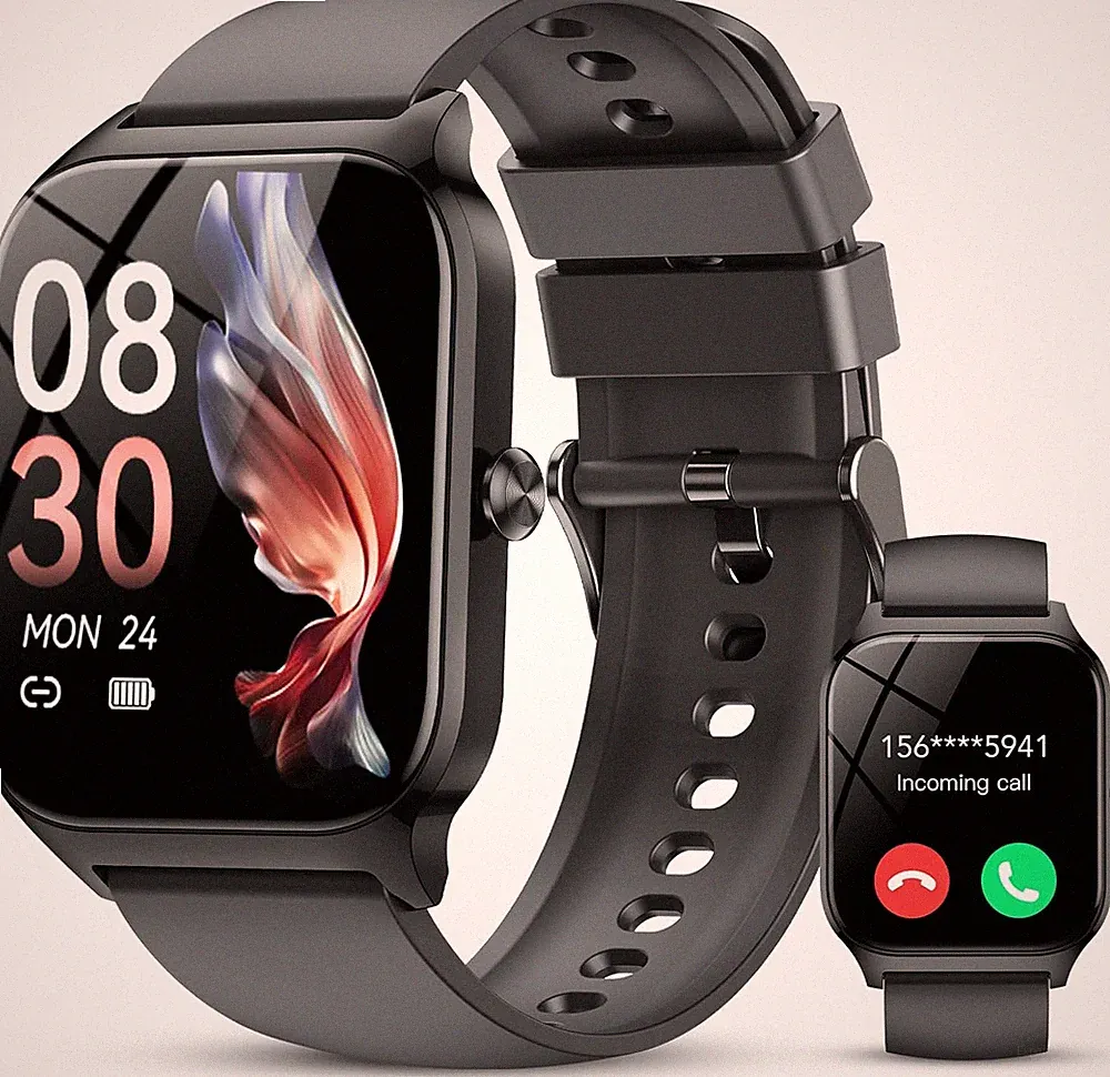 Smartwatch Damen Herren mit Telefonfunktion Sportuhr Armbanduhr Elegant Sport