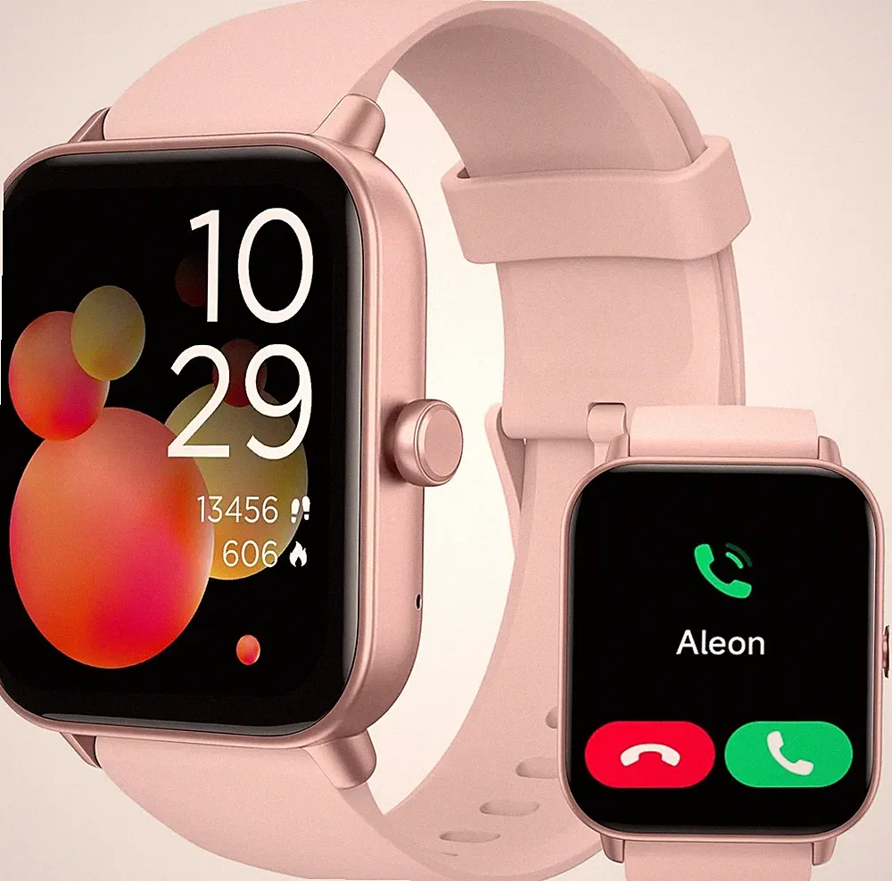 Smartwatch Damen Herren Telefonfunktion Armbanduhr Watch für iPhone Samsung Tab