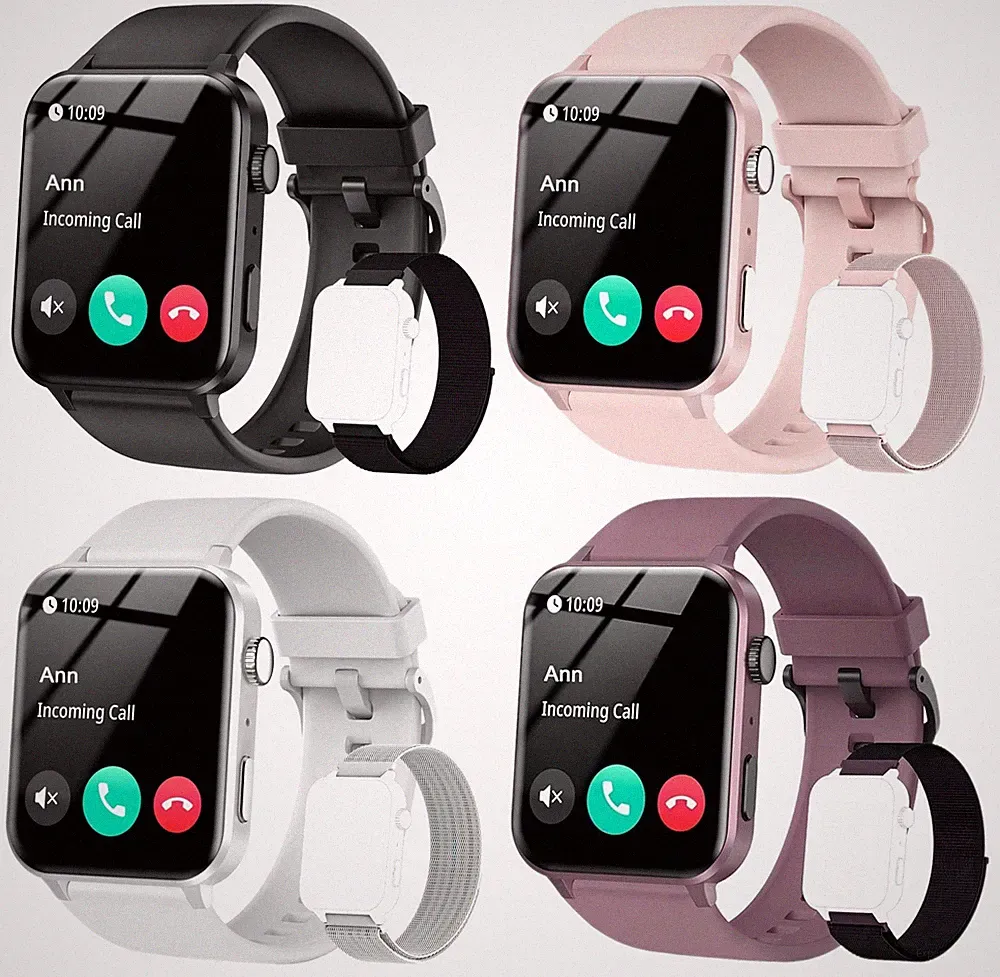 Smartwatch Damen Herren Uhren Fitnessuhr Sportuhr mit Schrittzähler Herzfrequenz