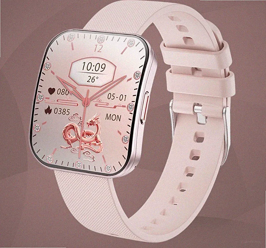 Smartwatch Damen Herren, Ultradünn, Ultraleicht, Sport und Gesundheitsmonitoring