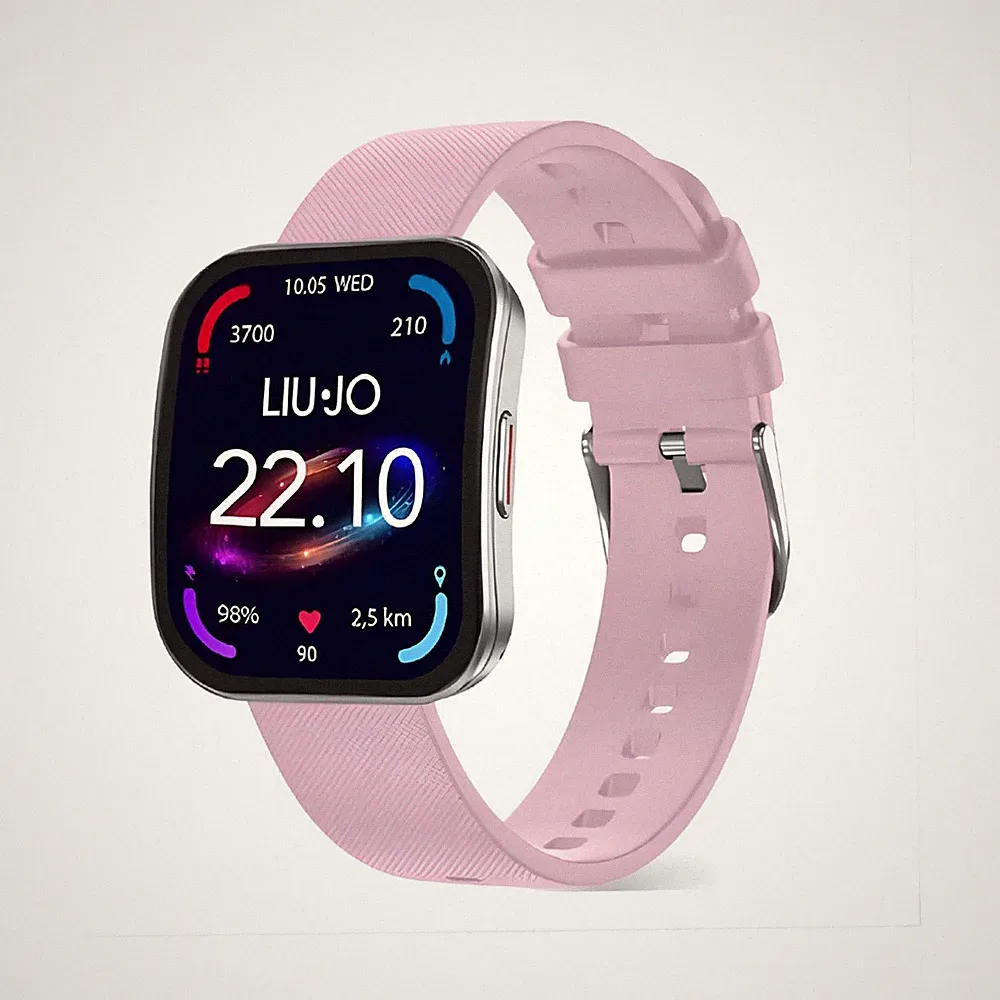 Smartwatch Damen LIU JO LUXURY VOICE CURVED SWLJ212 Silikon Rosa