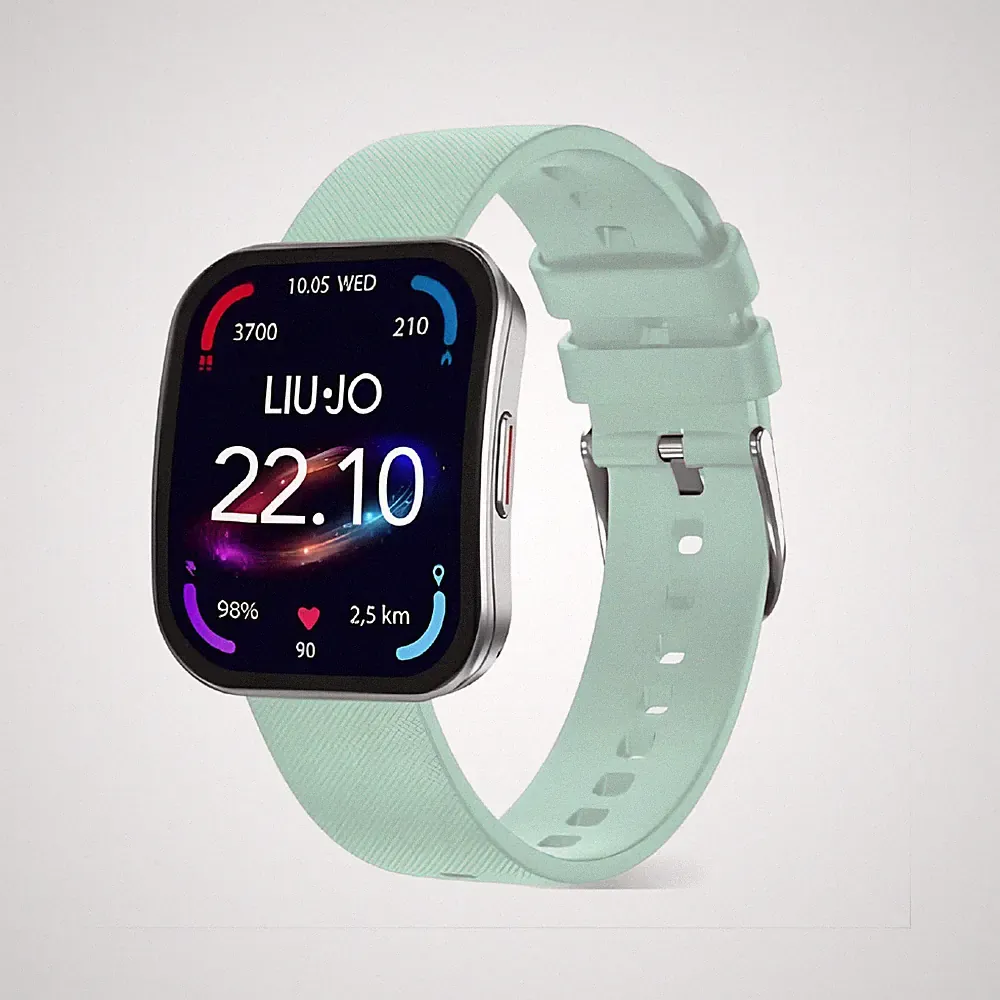 Smartwatch Damen LIU JO LUXURY VOICE CURVED SWLJ216 Silikon Grun