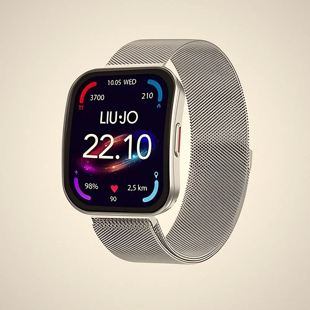 Smartwatch Damen LIU JO LUXURY VOICE CURVED SWLJ217 Edelstahl Mesh
